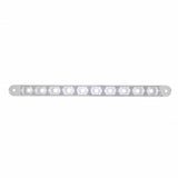 10 LED 9” Dual Function Light Bar - White LED/Clear Lens
