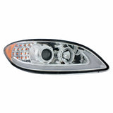 Chrome Projection Headlight With LED Turn Signal For International Prostar