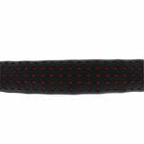 18" Perforated Leather Steering Wheel Cover - Red