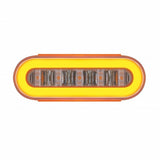 22 LED 6" Oval "GLO" Light - Amber LED/Amber Lens