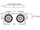 304 Stainless Steel Full Tandem Fender Kit