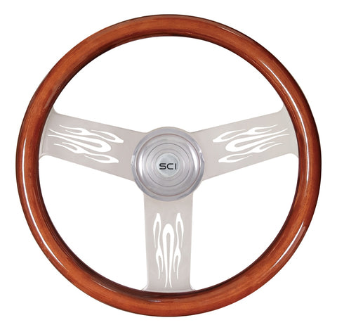 Flames Mahogany