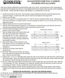 304 Stainless Steel Flanged Tandem Full Fender Kit *Low Rider*