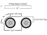 304 Stainless Steel Half Tandem Fender *Ultimate Low Rider*