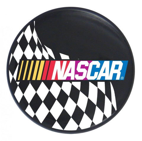 NASCAR Logo w/ Checkered Flag on Black Horn Button