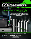RoadWorks Kenworth Aero Cab 45" Box Size OE Elbow 127 Exhaust Kit