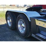 108″ Smooth Full Fenders – 16 Gauge Mirror Shine Stainless Steel
