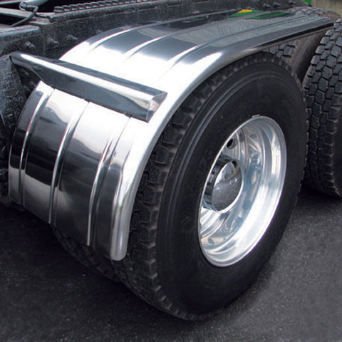 60" Fully Ribbed Half Fender with Rolled Edge (25"-35") - 16 Ga.