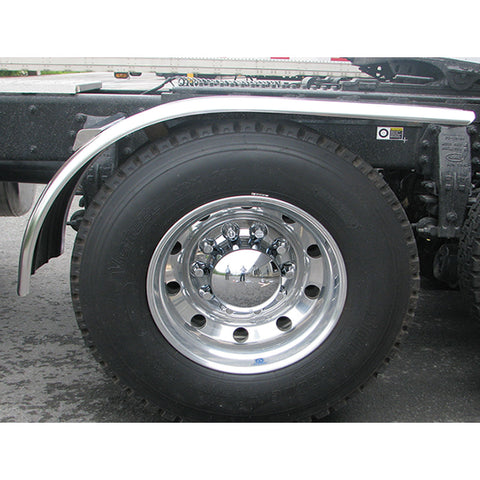 66" Fully Ribbed Half Fender with Rolled Edge (31" - 35") - 16 Ga."