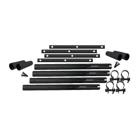 Stainless Steel Mounting Kit for Poly Single Axle Fenders with Black Tube Arm