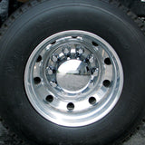 Chrome ABS Plastic Rear Axle Cover Kit w/ Removable Center Cap & 33mm Push On Nut Covers