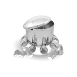 Chrome ABS Plastic Rear Axle Cover Kit w/ Removable Center Cap & 33mm Push On Nut Covers