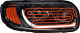 Black Peterbilt Heated LED Projector Headlight Assembly With Dual Function