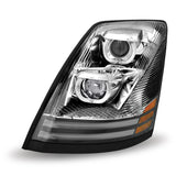 Volvo VNL LED Projector Headlight Assembly - Chrome