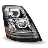 Volvo VNL LED Projector Headlight Assembly - Chrome