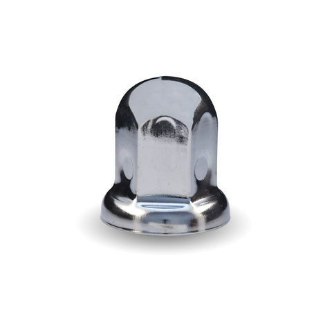 Chrome Metal 33mm Nut Cover with Flange