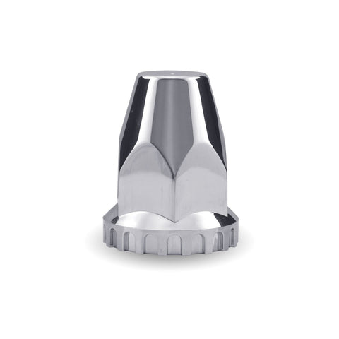 Chrome Plastic 33mm Push-On Nut Cover with Flange