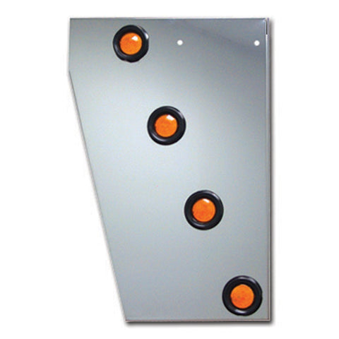 Peterbilt 379 Cowl Panel with 8 X 2" LEDs & Bezels"