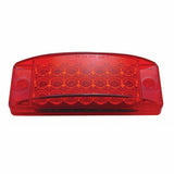 21 LED Rectangular Clearance/Marker - Red LED/Red Lens