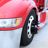 Matte Black Pointed Front Axle Cover w/ 33mm Spike Thread-on Nut Cover
