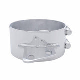 7" Stainless Butt Joint Exhaust Clamp - Angled Bracket