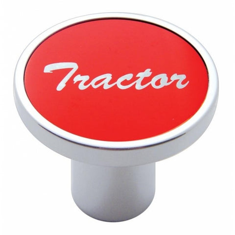 "Tractor" Air Valve Knob - Red Aluminum Sticker
