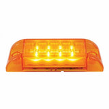 8 SMD LED Rectangular Clearance/Marker Light - Amber LED/Amber Lens