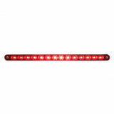 14 LED 12" Sequential Light Bar w/ Bezel - Red LED/Red Lens