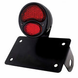 LED 1928 Ford Model "A" Tail Light - Horizontal w/Black Rim/Black Housing