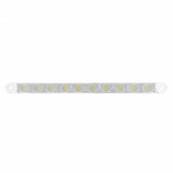 10 LED 9” Dual Function Light Bar - White LED/Clear Lens