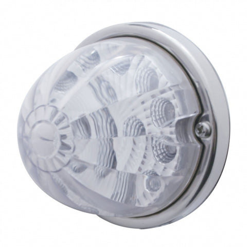 17 LED Reflector Watermelon Flush Mount Kit w/ Low Profile Bezel - Red LED/Clear Lens