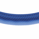 18” Carbon Fiber Style Steering Wheel Cover - Blue