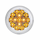 15 LED 2 3/8" Harley Turn Signal - Amber LED/Clear Lens