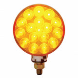 34 LED Reflector Double Face Turn Signal Light - Amber/Red Lens