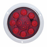 12 LED 4" Stop, Turn & Tail Light - Red LED/Red Lens