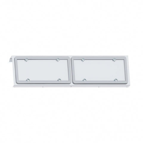 Stainless 2003+ Volvo VN License Plate Holder - 2 Plate