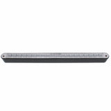 19 LED 12" Reflector Light Bar with Black Housing - Amber LED/Clear Lens