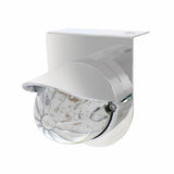 Stainless Light Bracket w/ 19 LED Bullet Style Grakon 1000 Light & Visor - Amber LED/Clear Lens