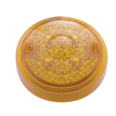 15 LED 3" Dual Function Reflector Single Face Light Only - Amber LED/Amber Lens