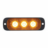 3 High Power LED Super Thin Warning Light - Amber
