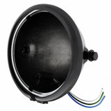 Black 5 3/4" Motorcycle Headlight Housing Only - Side Mount