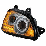 Kenworth T660/T440/T470 Chrome Projection Headlight w/LED Turn Signal