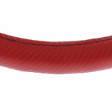 18” Carbon Fiber Style Steering Wheel Cover - Red