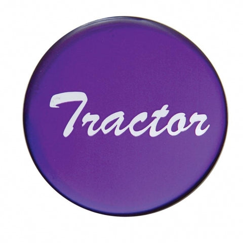"Tractor" Glossy Air Valve Knob Sticker Only - Purple