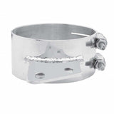 6" Stainless Butt Joint Exhaust Clamp - Angled Bracket