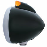 Black Guide 682-C Style Headlight Crystal H4 & Original Style LED Signal - Amber Lens