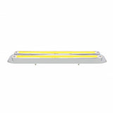 Dual 24 LED Dual Function 12" "GLO" Light Bar w/ Bezel - Amber LED/Clear Lens