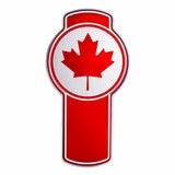 Chrome Die Cast Canada Flag Emblem