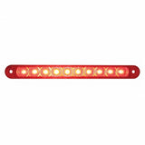 10 LED 6 1/2" Stop, Turn & Tail Light Bar - Red LED/Red Lens