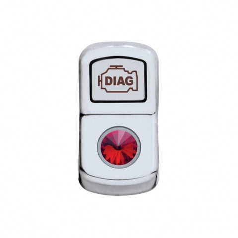 "Diagnostic" Rocker Switch Cover - Red Diamond